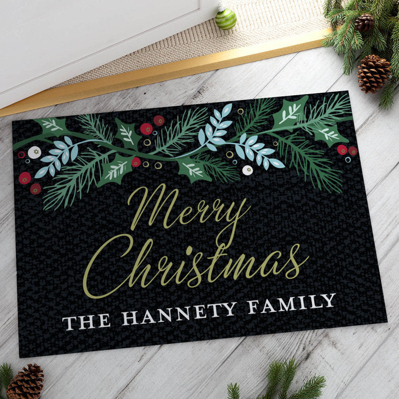 Cebrin Non-Slip Christmas Doormat