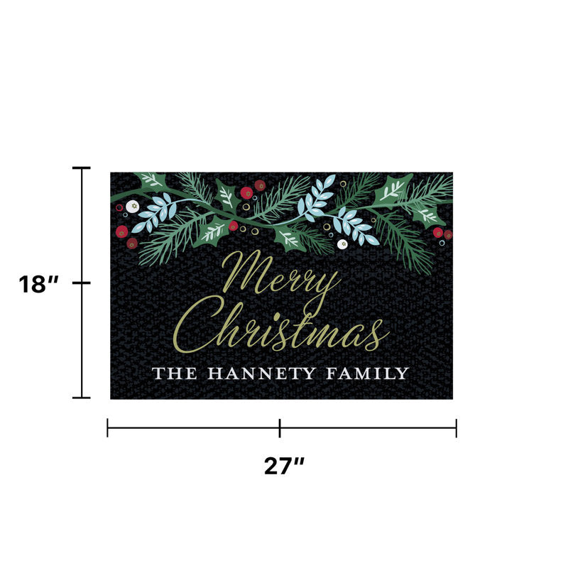 Cebrin Non-Slip Christmas Doormat