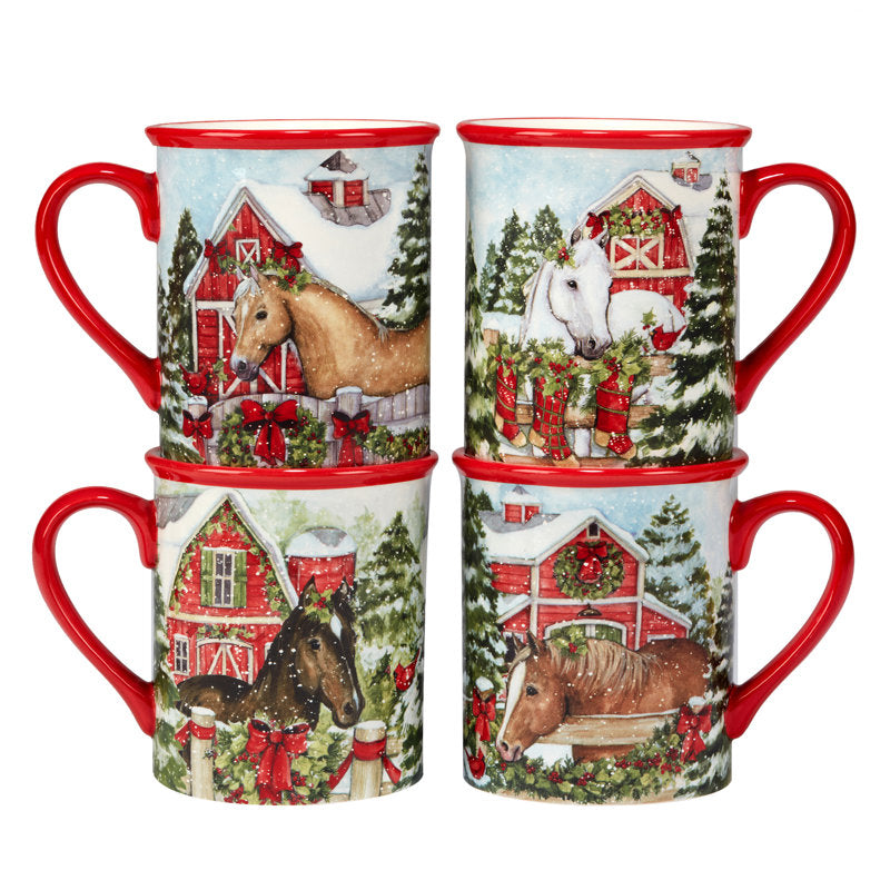 Certified International Homestead Christmas 16Pc Dinnerware Set