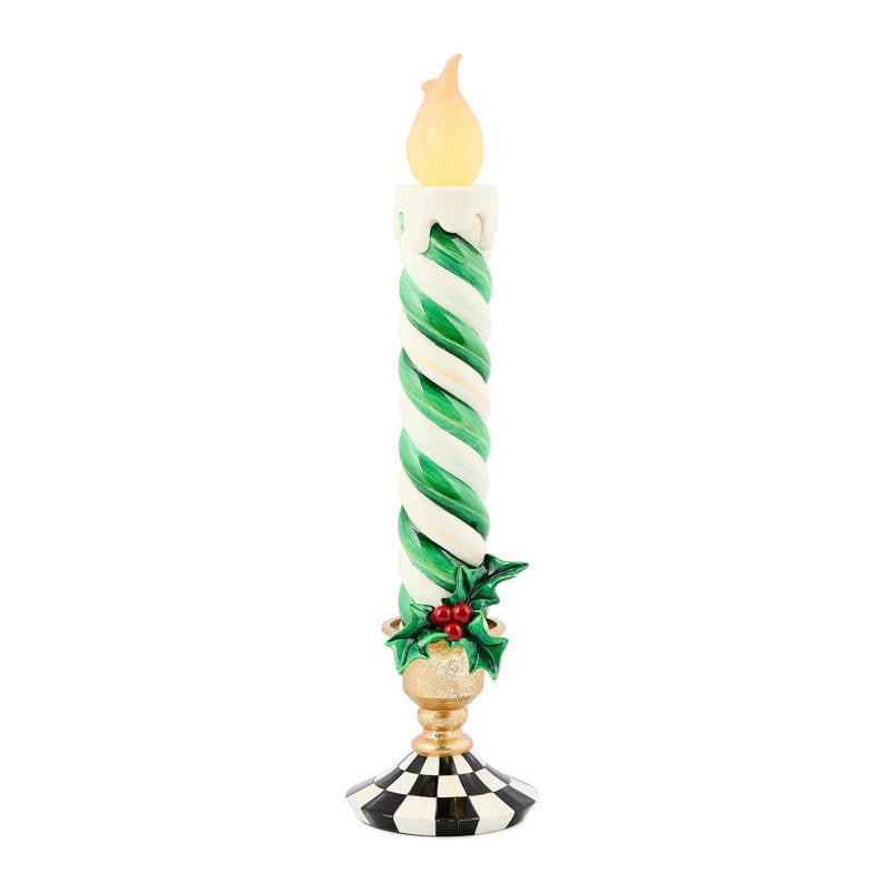 Check It Out Illuminated Retro Candle
