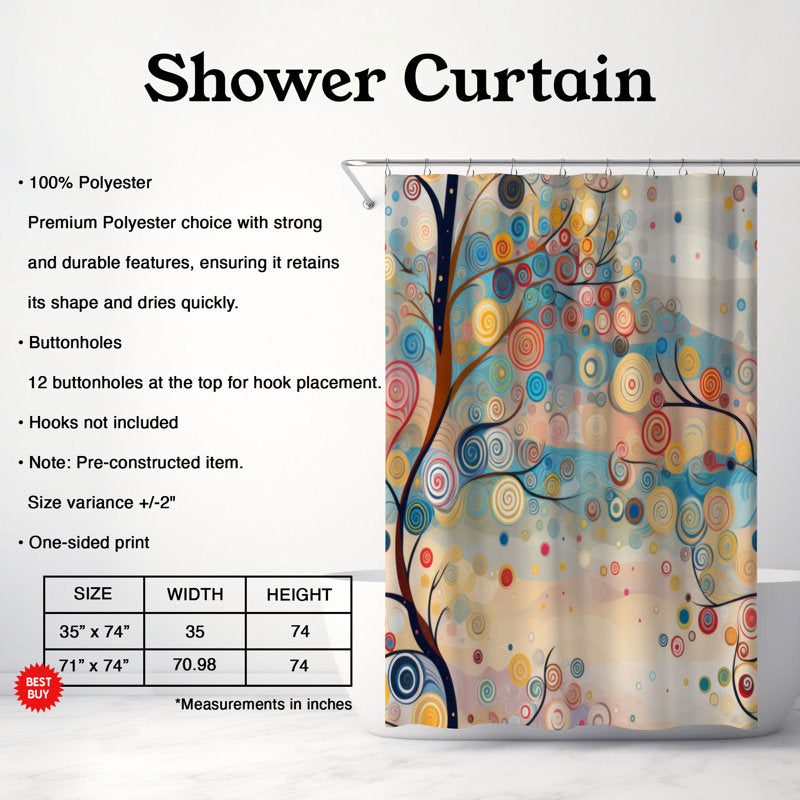 Cheerful Pine - Premium Shower Curtain