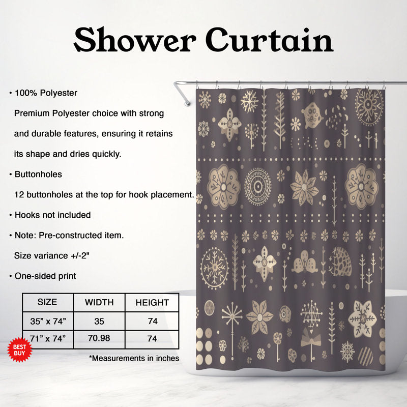 Chilled Winter Abstraction - Premium Shower Curtain