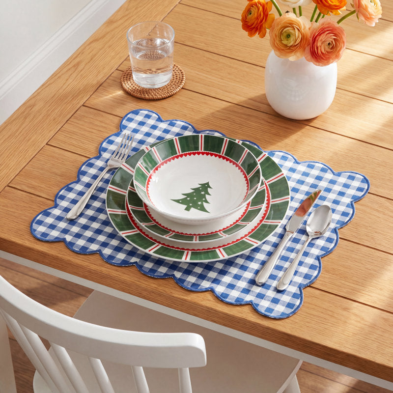 Christmas 12 Piece Stoneware Dinnerware Sets, Service for 4