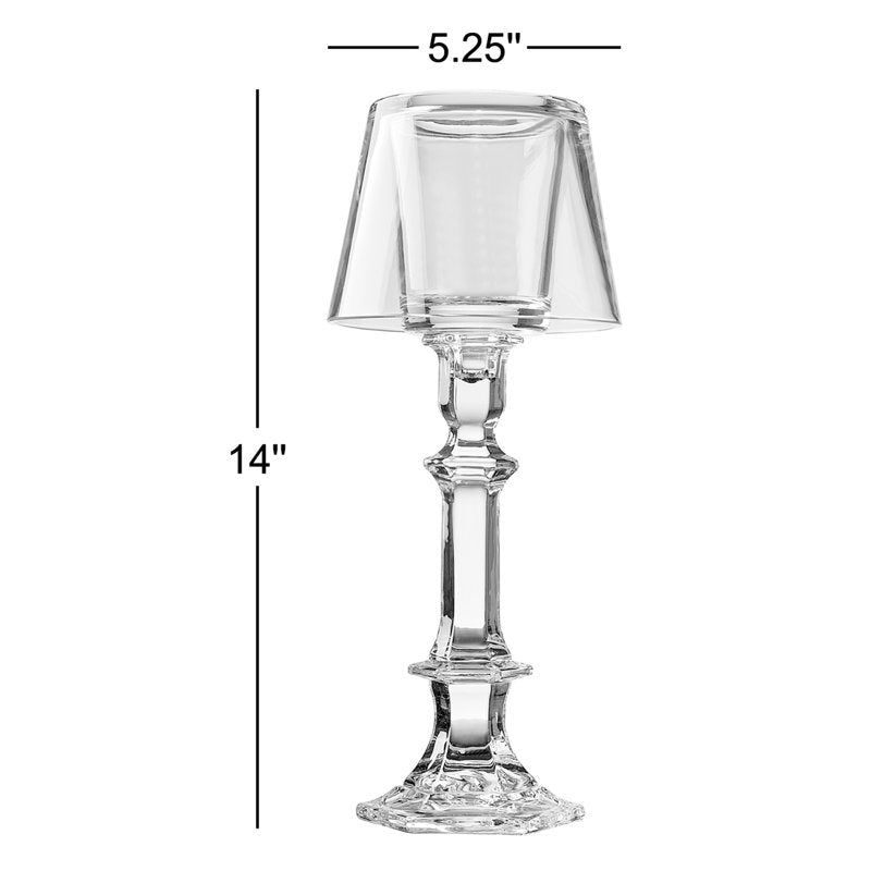 Christmas 14'' Glass Tabletop Votive Holder
