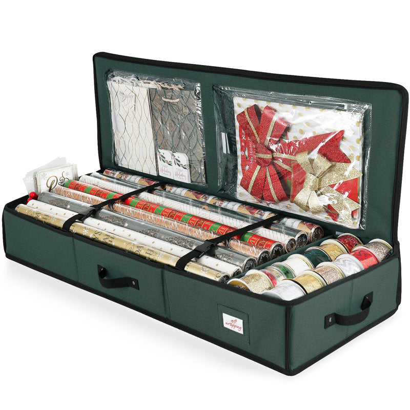Christmas Gift Wrapping Paper Storage Organizer