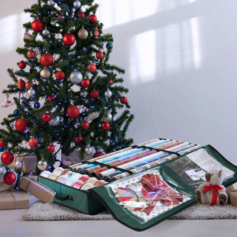 Christmas Gift Wrapping Paper Storage Organizer