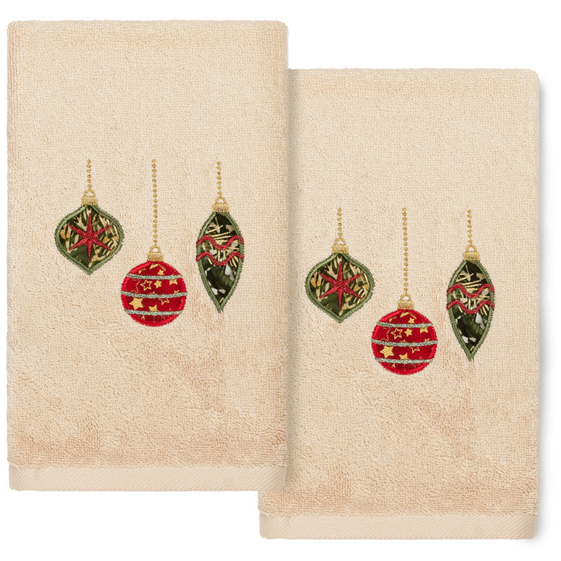 Christmas Hand Towels Christmas Ornaments Turkish Cotton Hand Towel