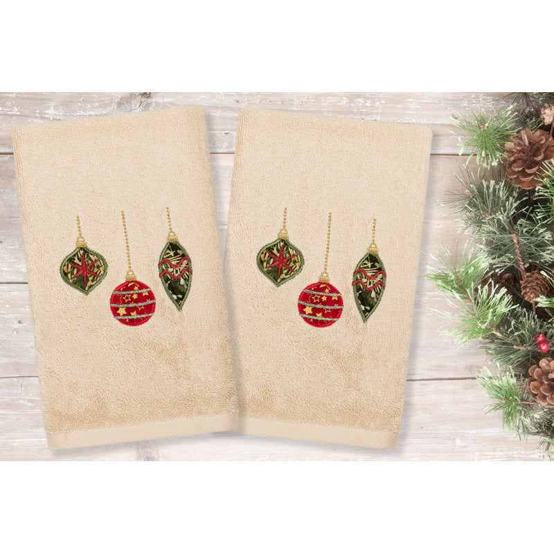 Christmas Hand Towels Christmas Ornaments Turkish Cotton Hand Towel