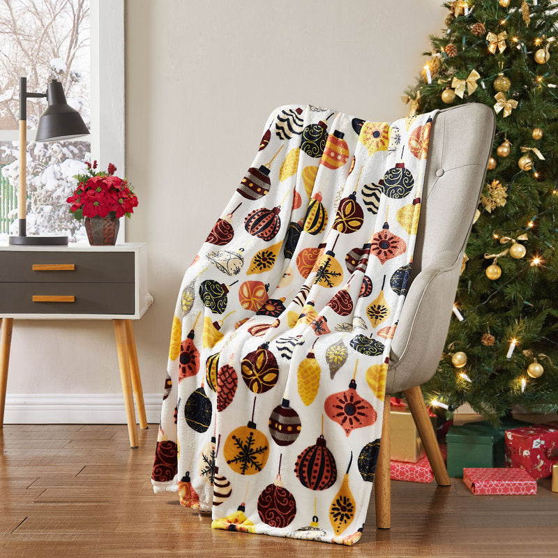 Christmas Holiday Plush Throws