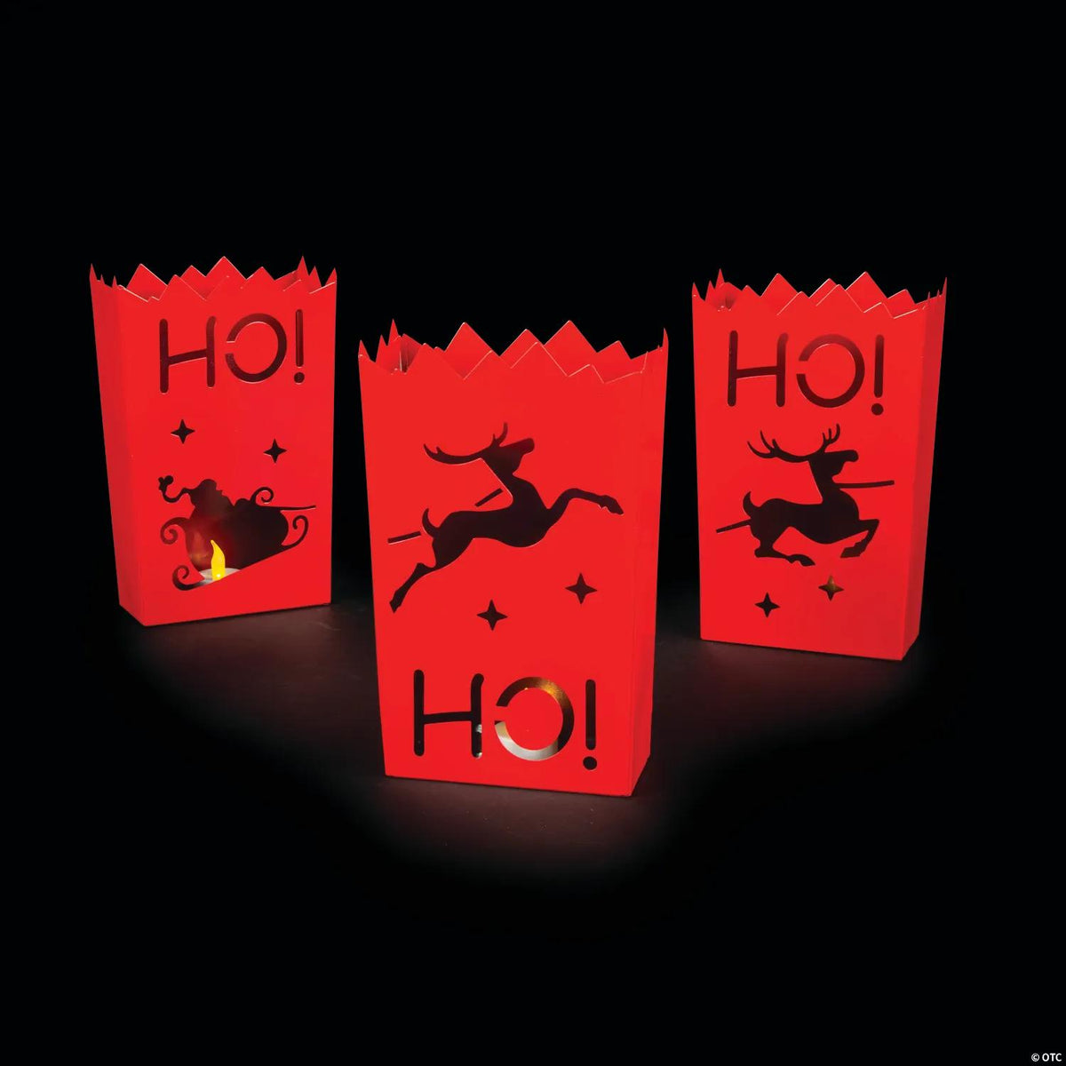 Christmas Metal Luminary Set - 3 Pc.