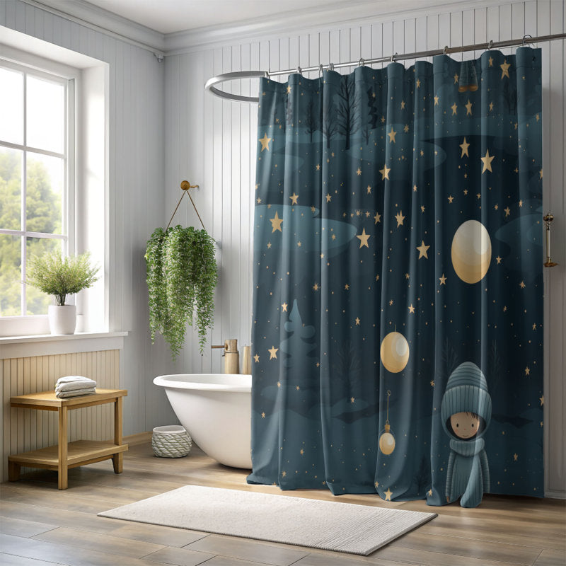 Christmas Night - Premium Shower Curtain