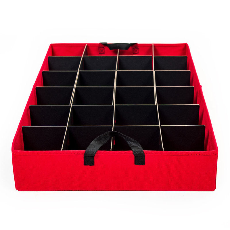 Christmas Ornament Storage Box with Dividers