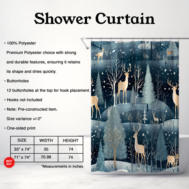 Christmas Past - Premium Shower Curtain