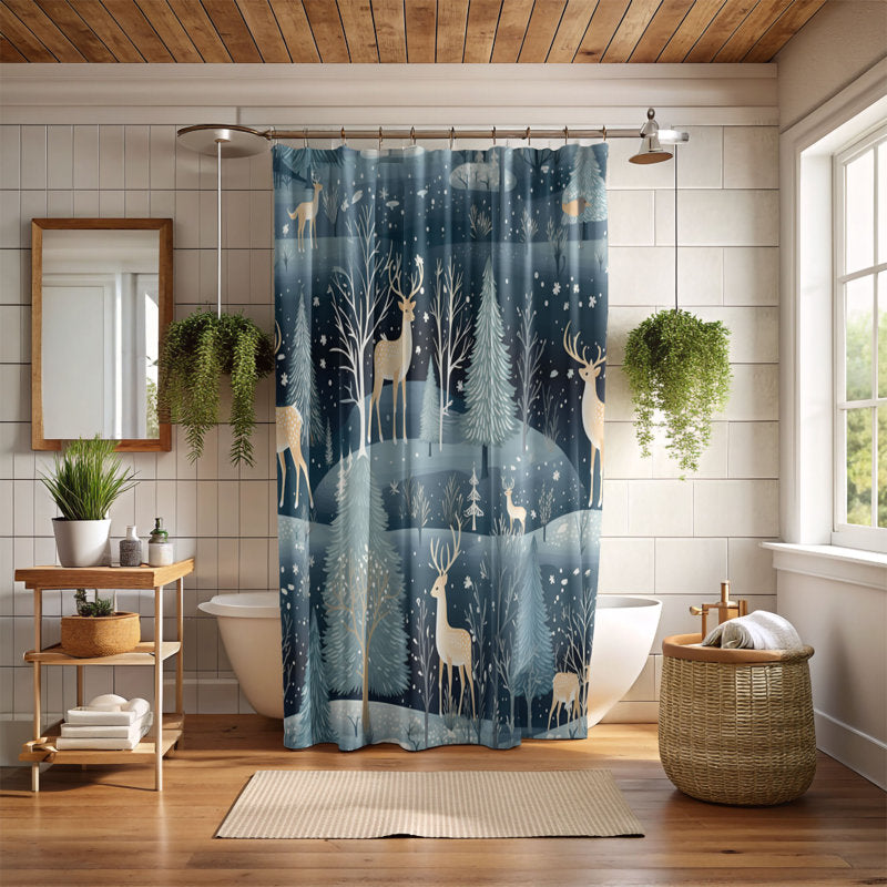 Christmas Past - Premium Shower Curtain