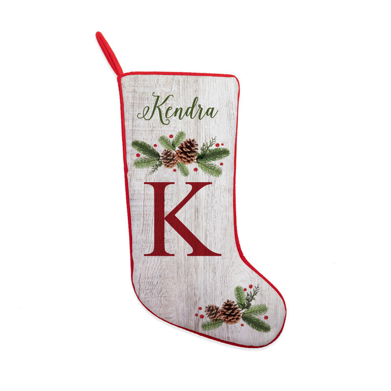 Christmas Pine Personalized Stocking