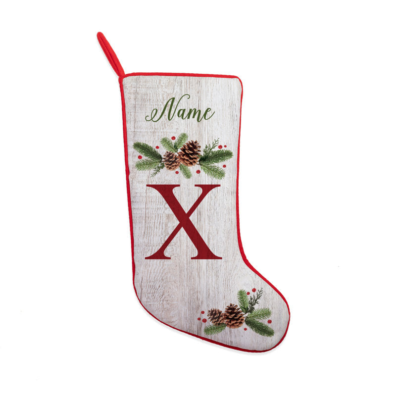 Christmas Pine Personalized Stocking