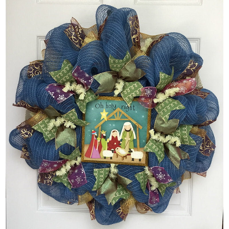 Christmas Wreath as a festive door display