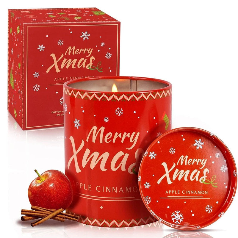 Christmas Scented Candles Natural Soy Wax Aromatherapy For Home Decor Gifts