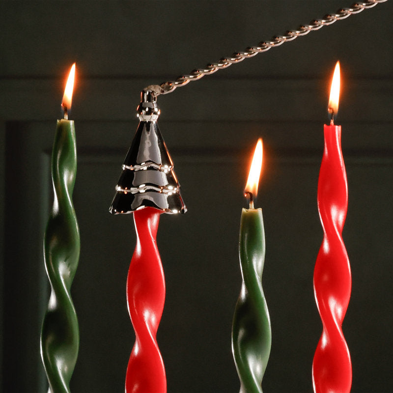 Christmas Tree Design Brass Candle Snuffer