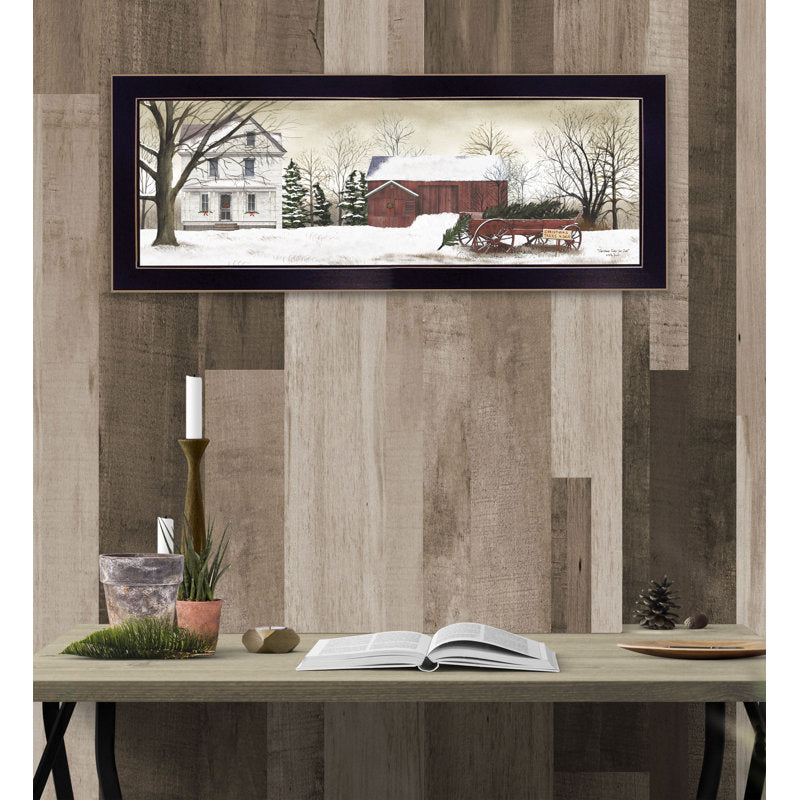 Christmas Trees for Sale Framed Wall Art for Living Room, Home Wall Decor by Billy Jacobs