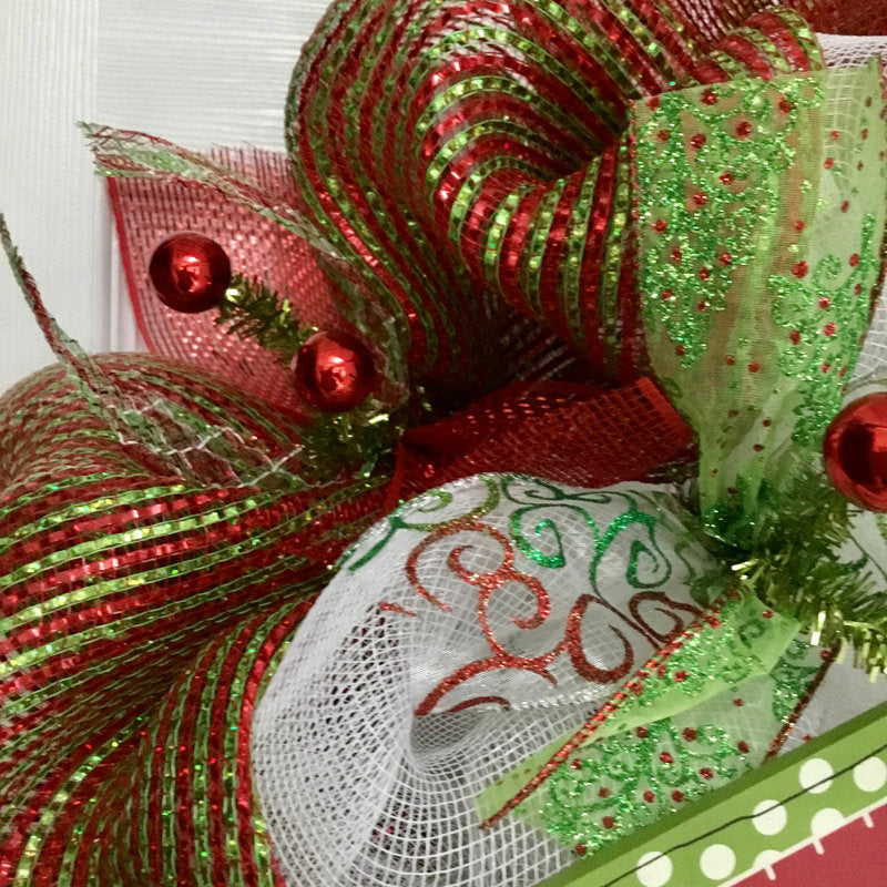 Christmas Wreath Baby It's Cold Outside With Snowman