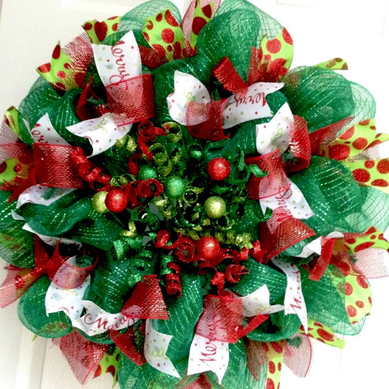 Christmas Wreath as a festive door display