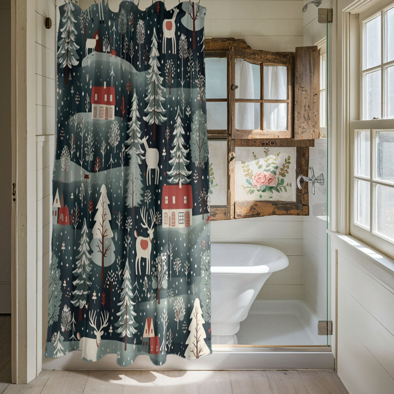 Classic Yule - Premium Shower Curtain