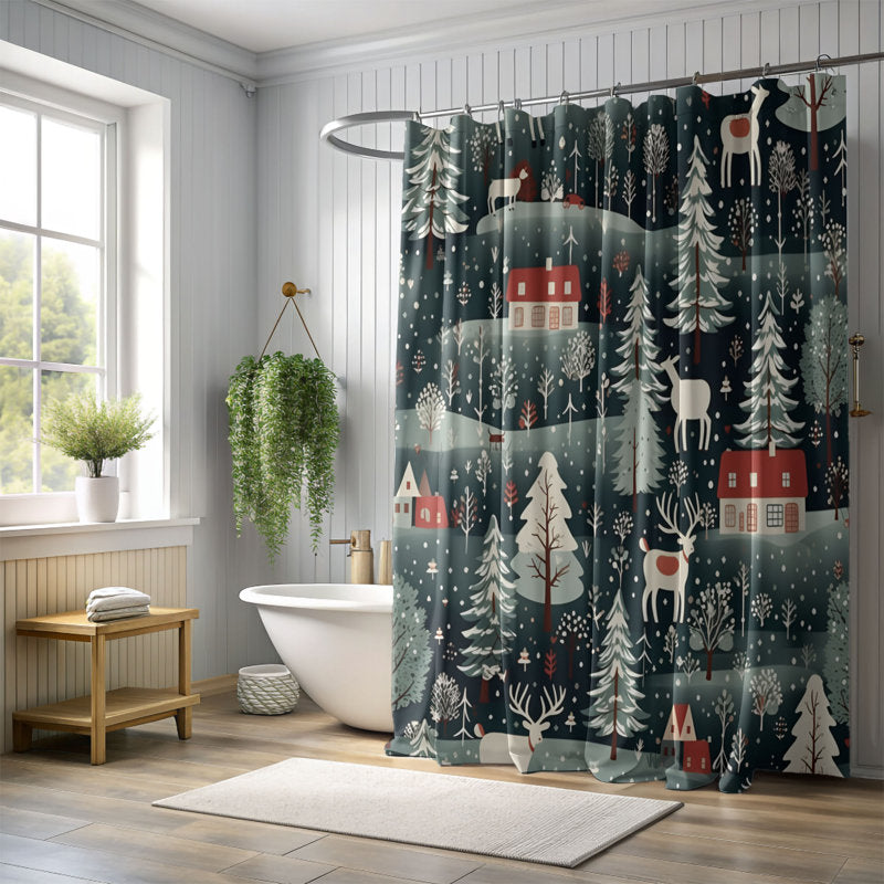 Classic Yule - Premium Shower Curtain