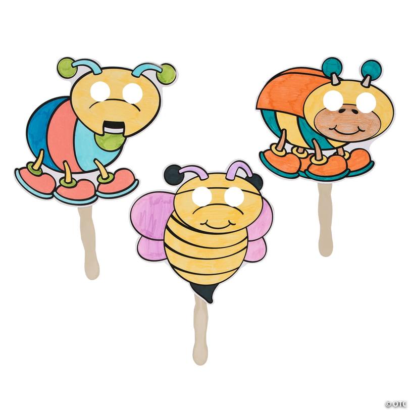 Color Your Own Bug Masks - 12 Pc.
