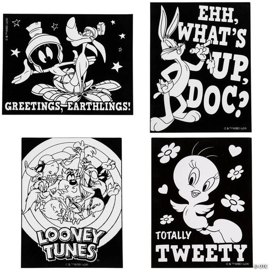 Color Your Own Looney Tunes™ Fuzzy Posters - 24 Pc.