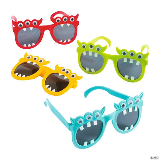 Colorful Kids Monster Sunglasses - 12 Pc. for Halloween Fun