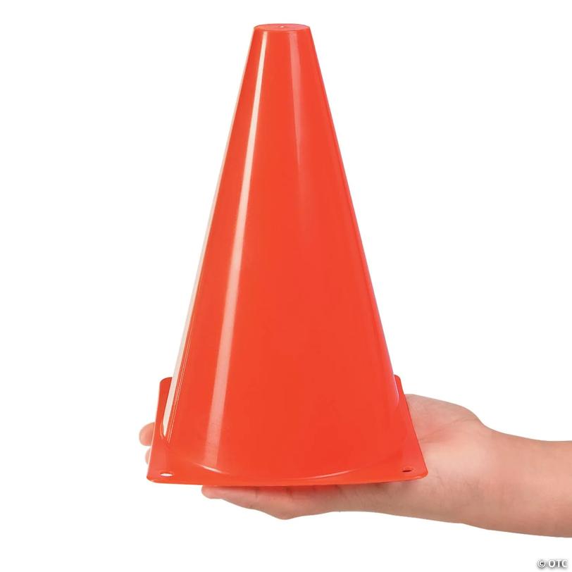 Colorful Traffic Cones - 12 Pc.