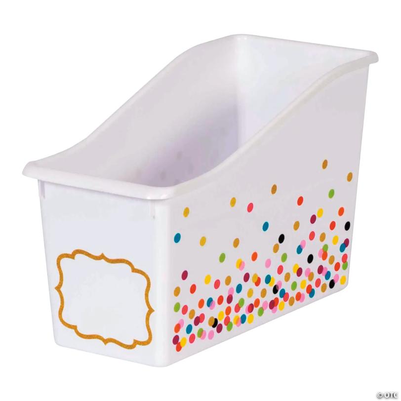 Confetti Book Storage Bin