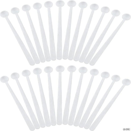 Cornucopia Mini Scoops Measuring Spoons (24-Pack); Micro 1/32 Teaspoon or 150 Milligram Measure for Cosmetics, Medicine, Powder, and Natural Sweetener | USA Decoration®