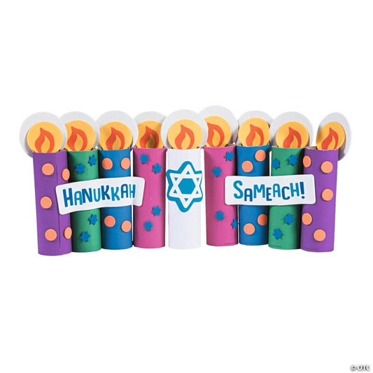 Craft Roll Hanukkah Candle Craft Kit | USA Decoration®