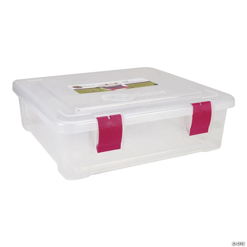Creative Option File Tub Clear w/magenta