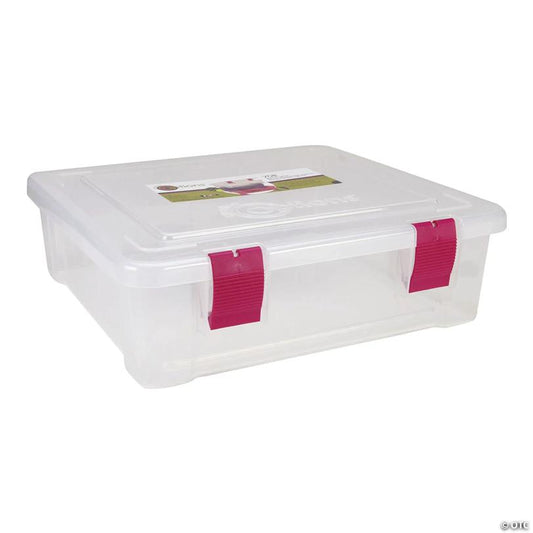 Creative Option File Tub Clear w/magenta