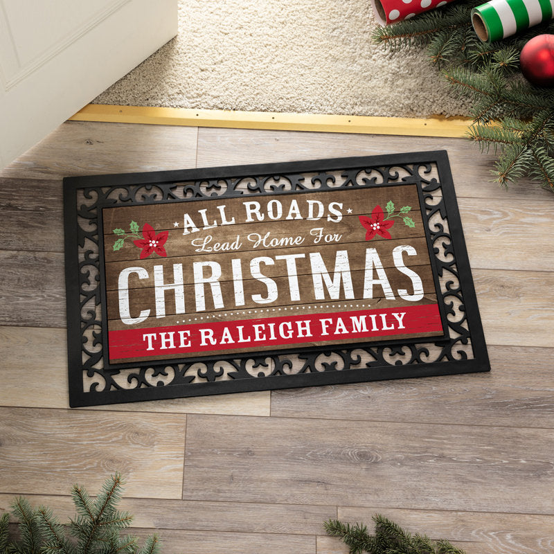 Curls Non-Slip Christmas Doormat