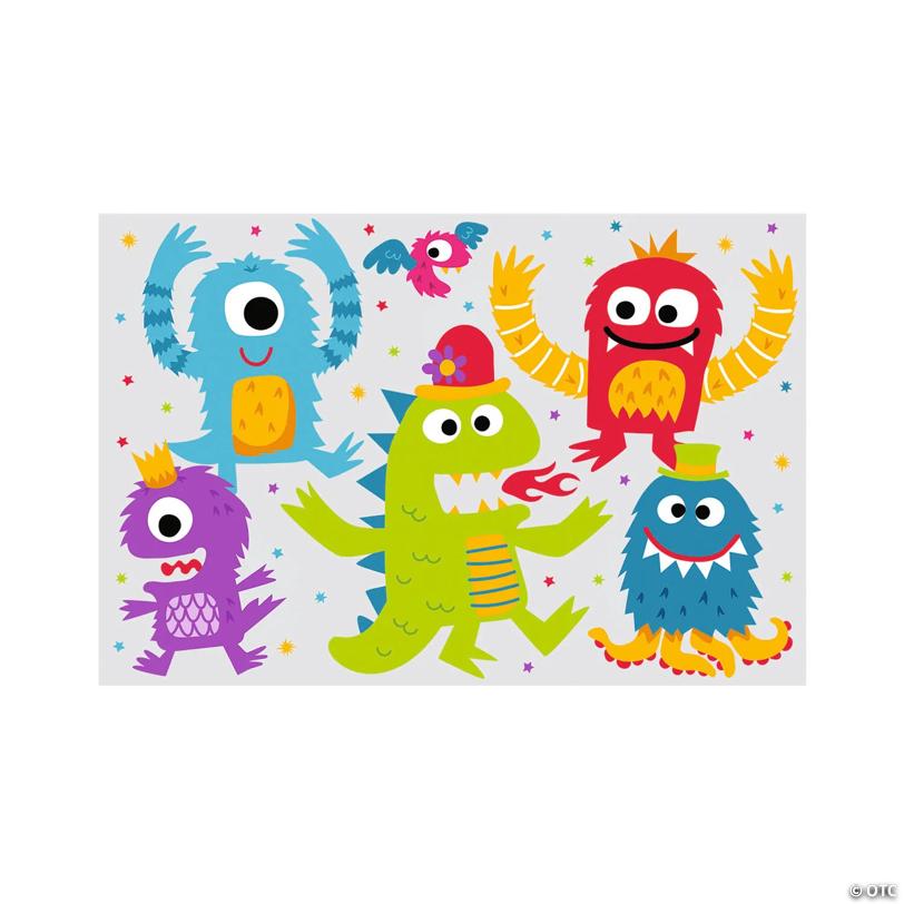 Cute Monster Backdrop - 3 Pc.