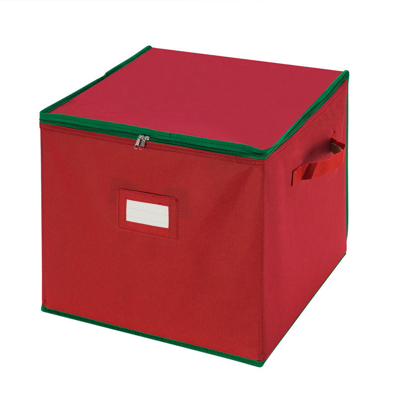 DTX Intl Ornament Storage Box, Red