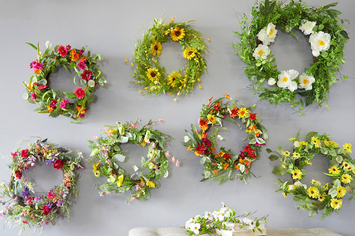 24" Mixed Flower Wreath
