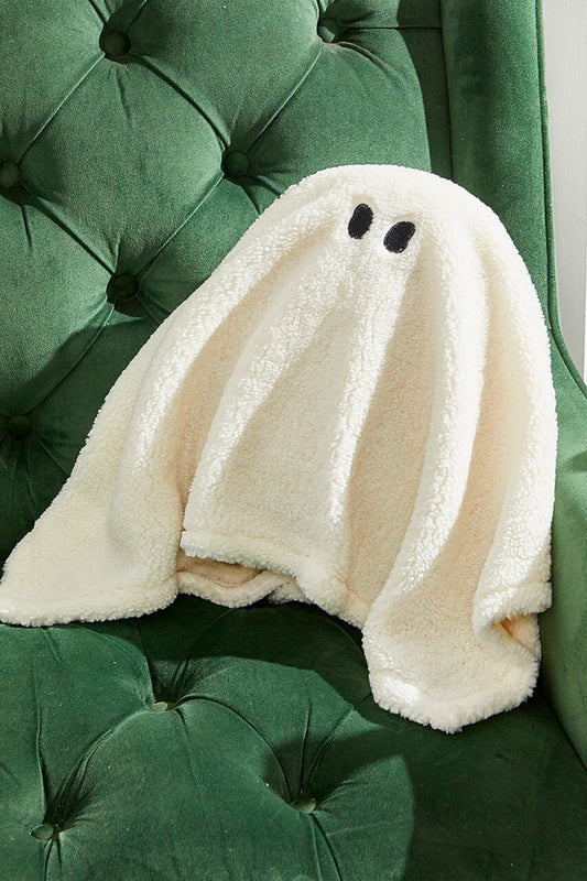 Ghost in a Blanket Pillow with Plush Blanket for Cute and Spooky Halloween Décor