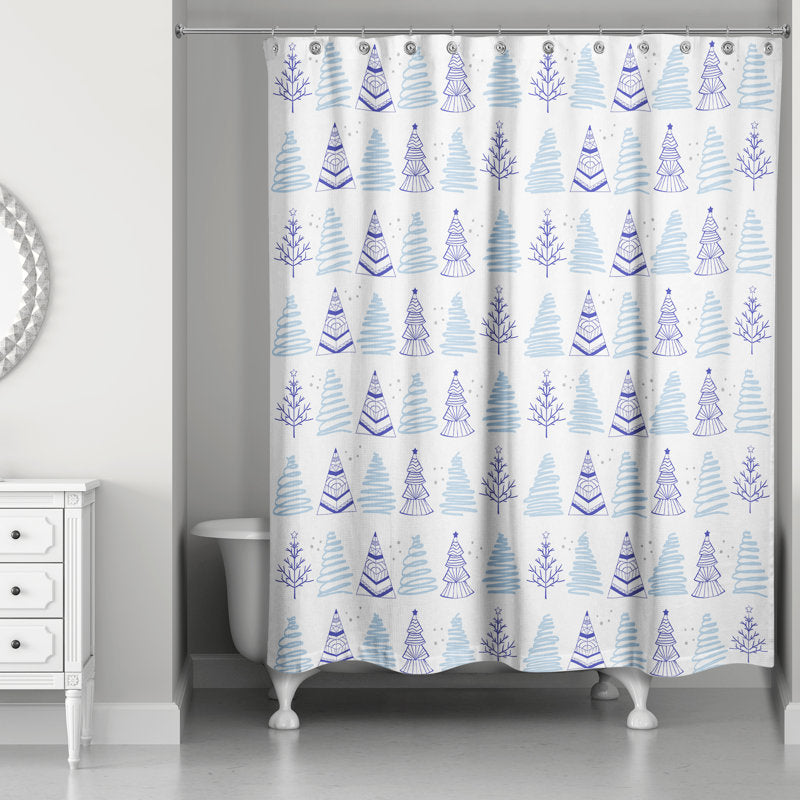 Dakodah Geometric Shower Curtain