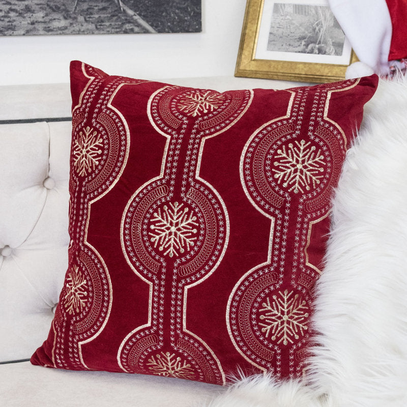 Damask Velvet Throw Pillow