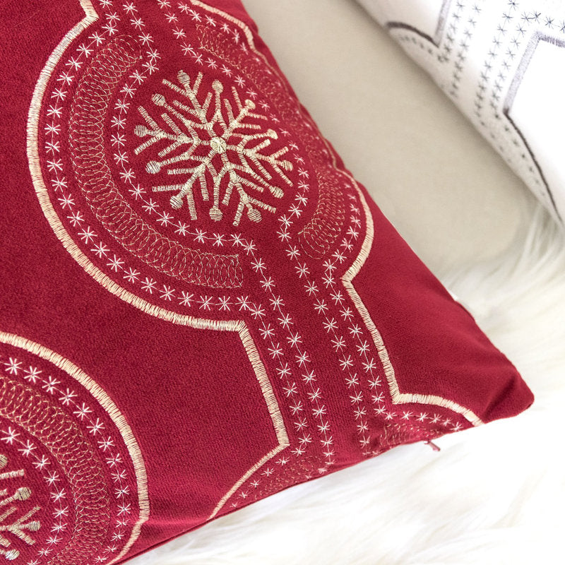 Damask Velvet Throw Pillow