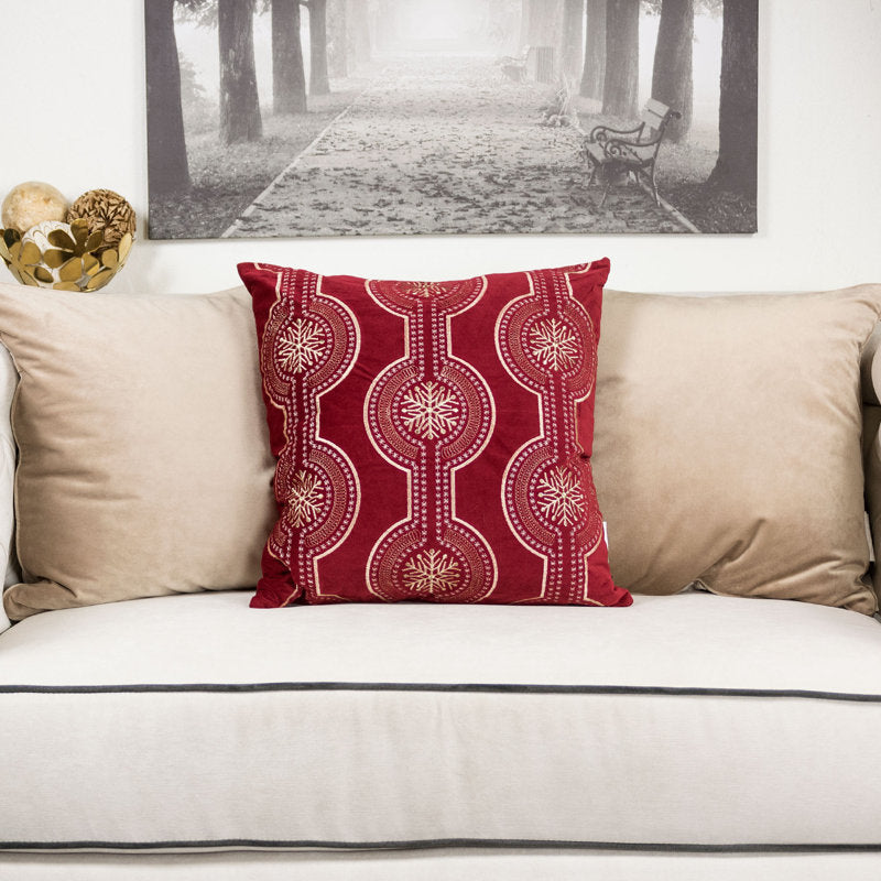Damask Velvet Throw Pillow