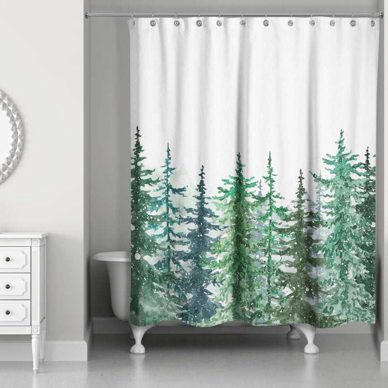Dejan Floral Shower Curtain