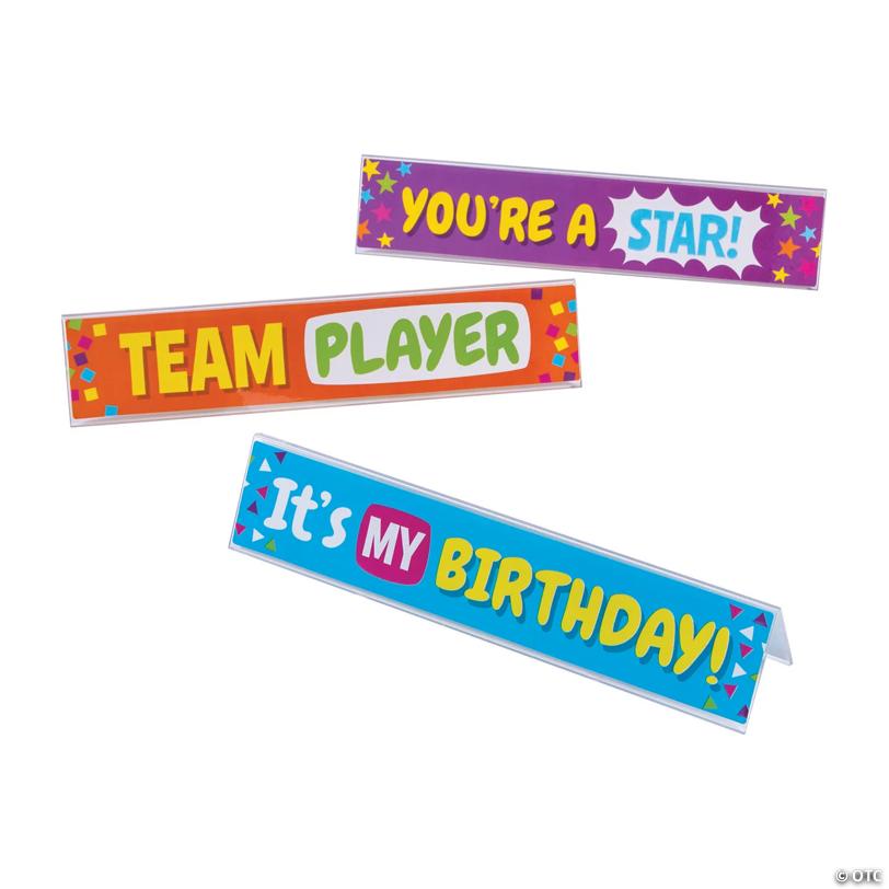 Desk Plate Awards - 12 Pc. | USA Decoration®