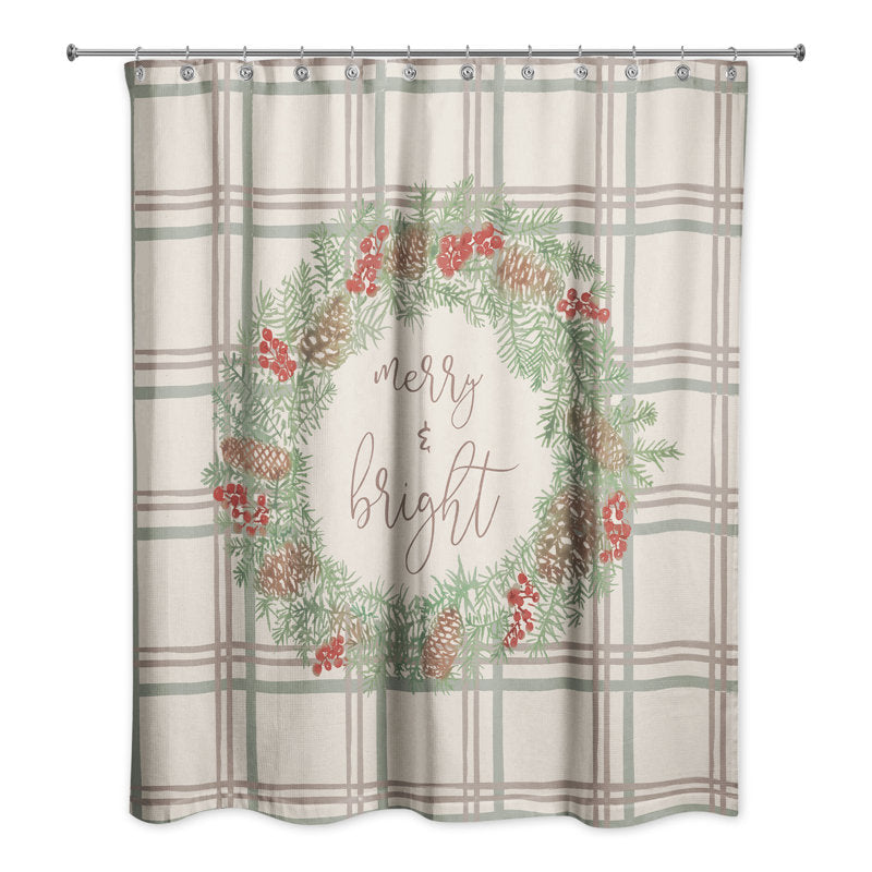 Dilany Plaid Shower Curtain