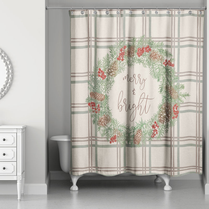 Dilany Plaid Shower Curtain